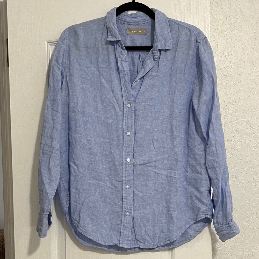 Everlane Relaxed Linen Button-Down Shirt 6